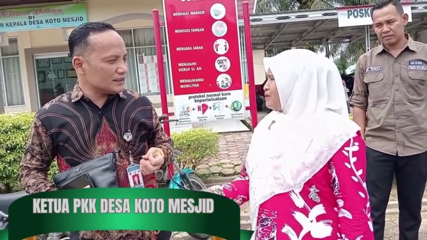 Kunjungan RMC P3PD Provinsi Riau di Desa Koto Mesjid Kab. Kampar